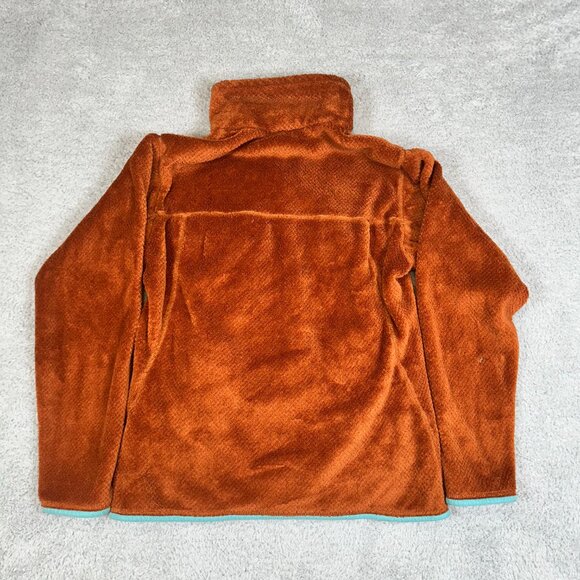 Patagonia Synchilla Snap-T Pullover Fleece Shirt Jacket Burnt Orange Aqua Size M - Picture 2 of 13